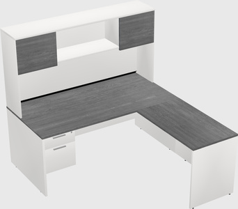 L-shaped office desk