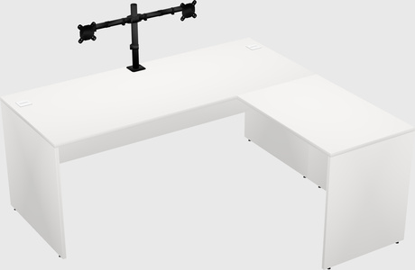 L-shaped office desk