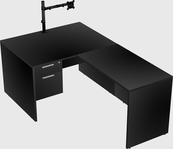 L-shaped office desk