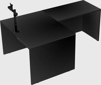L-shaped office desk