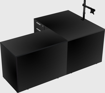 L-shaped office desk