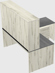 L-shaped office desk