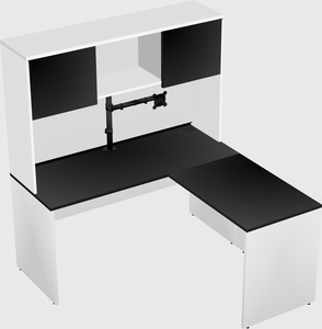L-shaped office desk