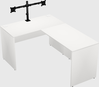 L-shaped office desk