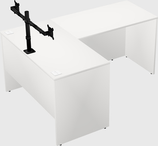 L-shaped office desk