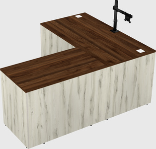 L-shaped office desk