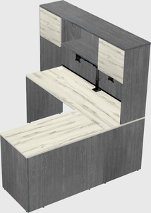 L-shaped office desk