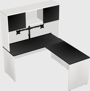 L-shaped office desk
