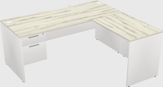 L-shaped office desk