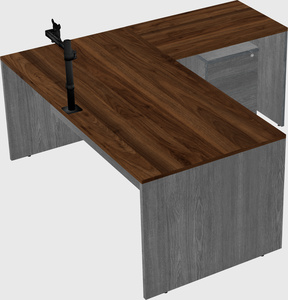 L-shaped office desk