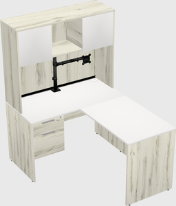 L-shaped office desk
