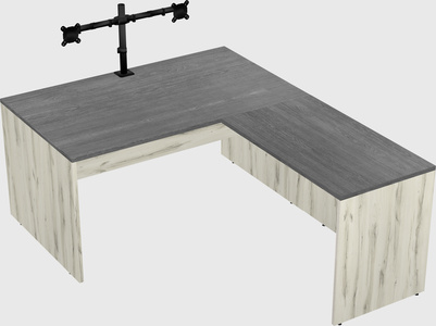 L-shaped office desk