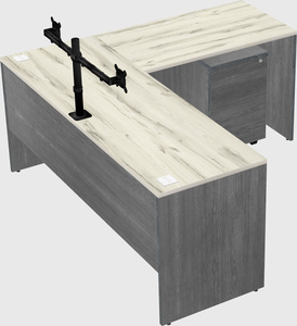 L-shaped office desk