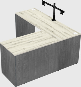 L-shaped office desk