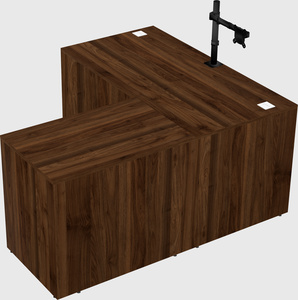 L-shaped office desk