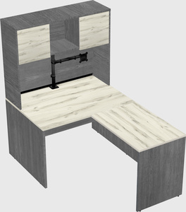 L-shaped office desk