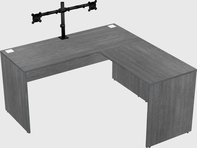 L-shaped office desk