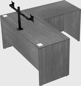 L-shaped office desk
