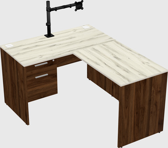 L-shaped office desk
