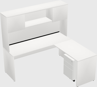 L-shaped office desk