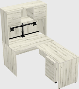 L-shaped office desk
