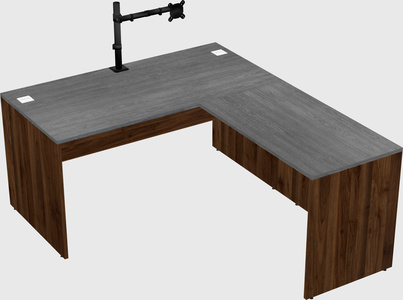 L-shaped office desk