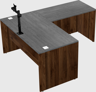 L-shaped office desk