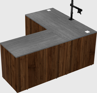 L-shaped office desk