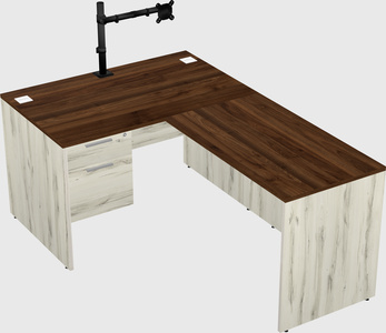 L-shaped office desk