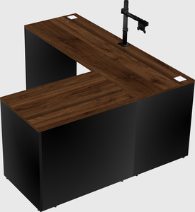 L-shaped office desk