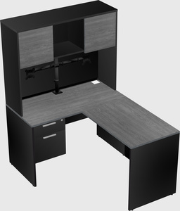 L-shaped office desk