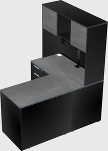 L-shaped office desk