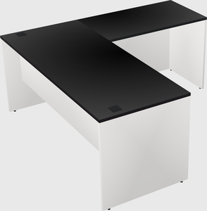 L-shaped office desk