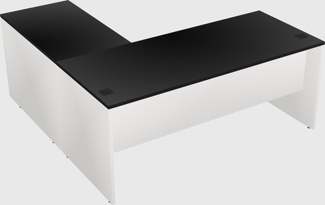 L-shaped office desk