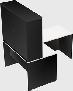 L-shaped office desk