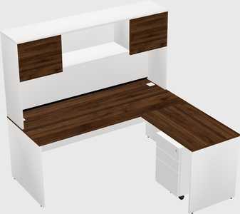 L-shaped office desk