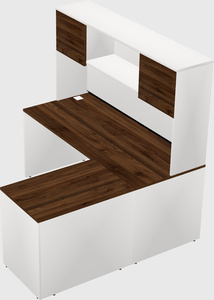 L-shaped office desk