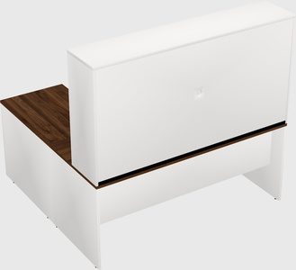 L-shaped office desk