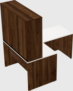 L-shaped office desk