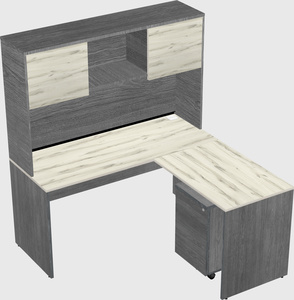 L-shaped office desk