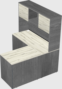 L-shaped office desk