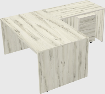 L-shaped office desk