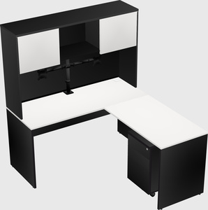 L-shaped office desk