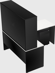 L-shaped office desk