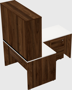 L-shaped office desk