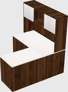 L-shaped office desk
