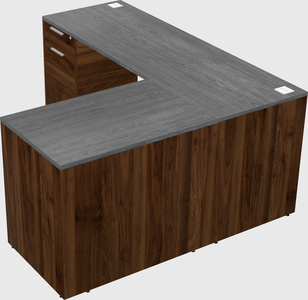 L-shaped office desk