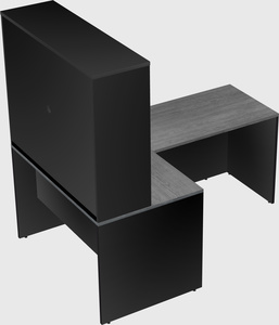 L-shaped office desk