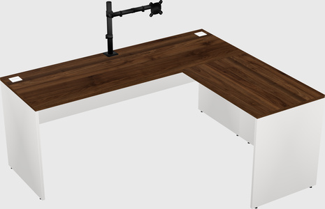 L-shaped office desk