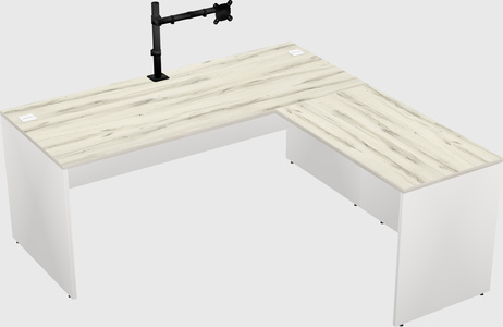 L-shaped office desk